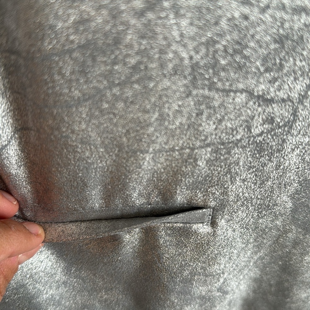 Zara Silver Suede Blazer | SIZE XS - Picture 6 of 9